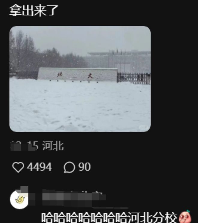 “一下雪所有北京高校都变成北大”大学生玩坏校名自抬身价kaiyun(图4)